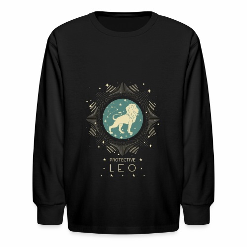 Zodiac sign Leo constellation birthday July August - Kids' Long Sleeve T-Shirt