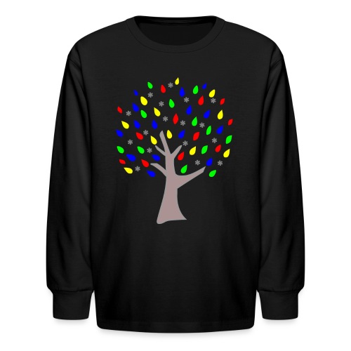 Memory Tree Primary Colors - Kids' Long Sleeve T-Shirt