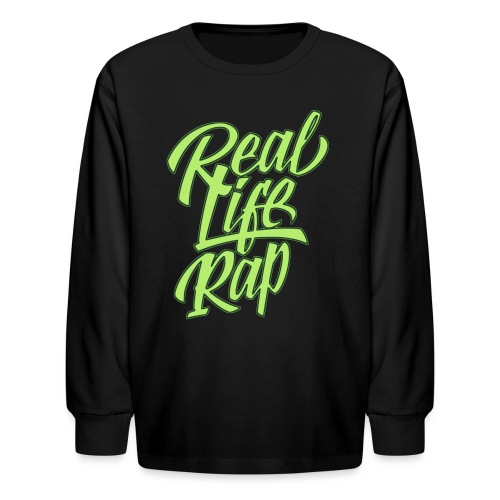 realliferap1_twocolor_rev - Kids' Long Sleeve T-Shirt