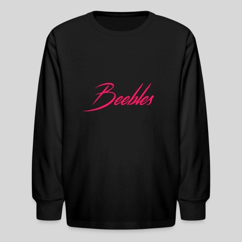 Pink Beebles Logo - Kids' Long Sleeve T-Shirt