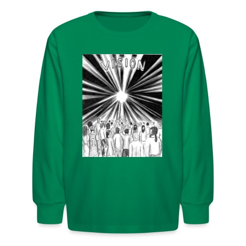 Black_and_White_Vision - Kids' Long Sleeve T-Shirt