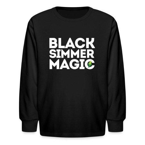 Black Simmer Magic #1 - Kids' Long Sleeve T-Shirt
