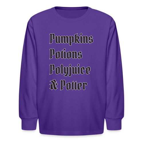 Pumpkins Potions Polyjuice & Potter - Kids' Long Sleeve T-Shirt