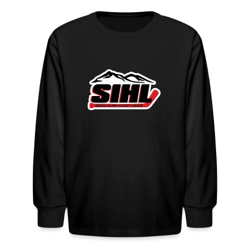 SIHL Logo White Outlined - Kids' Long Sleeve T-Shirt