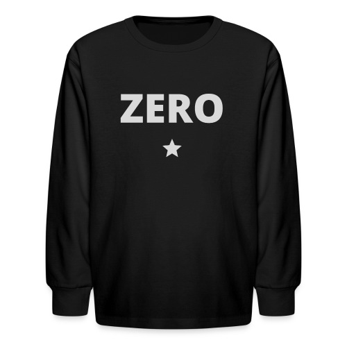 ZERO STAR (light grey) - Kids' Long Sleeve T-Shirt