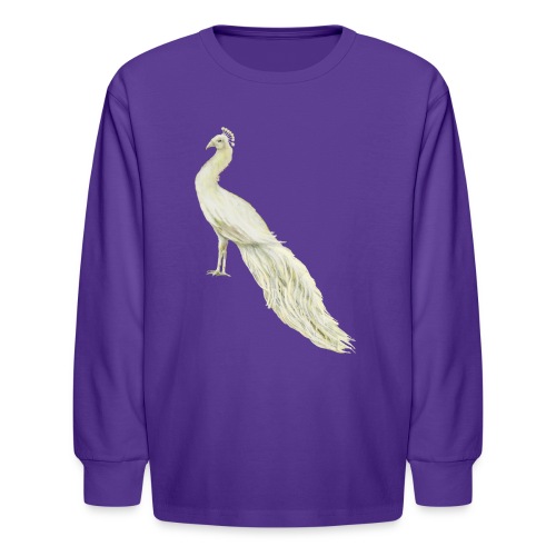 White peacock - Kids' Long Sleeve T-Shirt