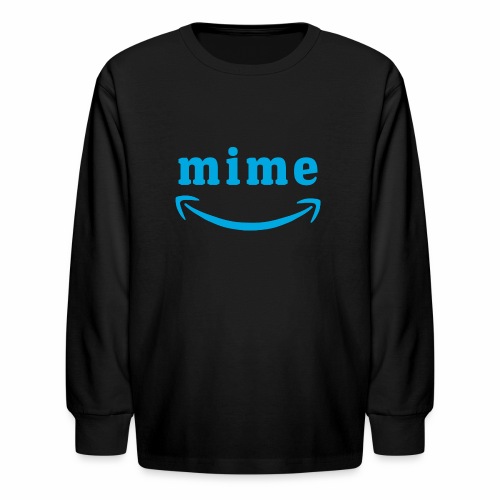 Funny Mime Introvert Social Distance - Kids' Long Sleeve T-Shirt