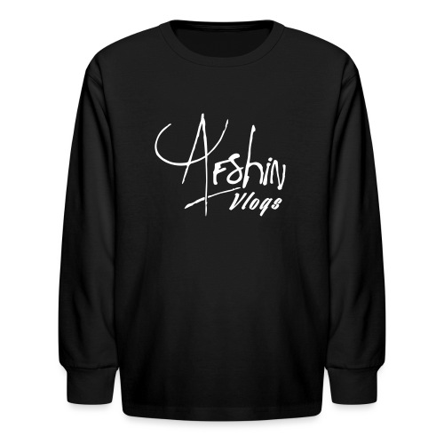 Afshin Vlogs Merchandise - Kids' Long Sleeve T-Shirt