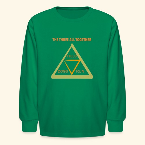Run4Dogs Triangle - Kids' Long Sleeve T-Shirt
