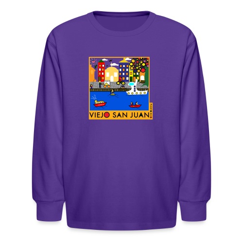 Viejo San Juan - Kids' Long Sleeve T-Shirt