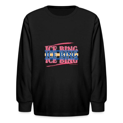 ICE BING Pink - Kids' Long Sleeve T-Shirt
