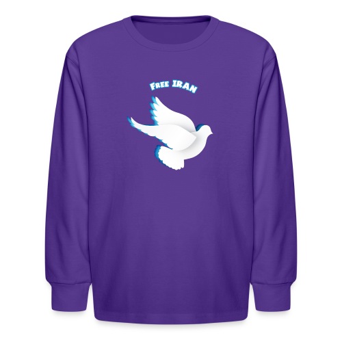 Free Iran Bird - Kids' Long Sleeve T-Shirt