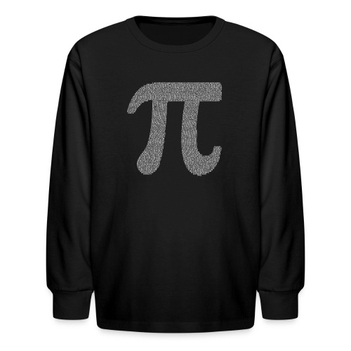 Pi 3.14159265358979323846 Math T-shirt - Kids' Long Sleeve T-Shirt