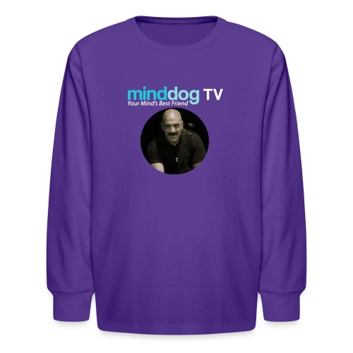 MinddogTV Logo - Kids' Long Sleeve T-Shirt