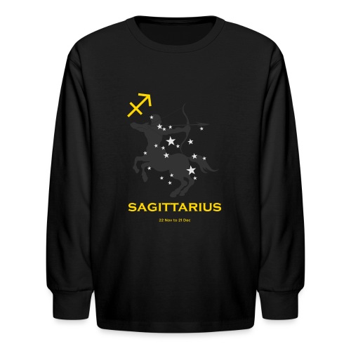 Sagittarius zodiac astrology horoscope - Kids' Long Sleeve T-Shirt