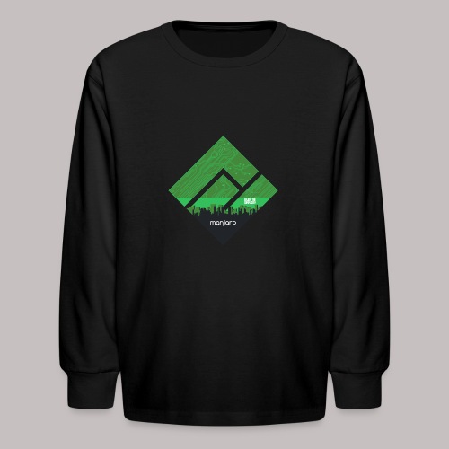 Manjaro Circuit Logo v2 - Kids' Long Sleeve T-Shirt