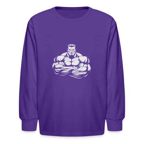 An Angry Bodybuilding Coach - Kids' Long Sleeve T-Shirt