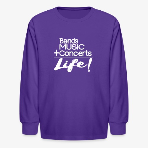 Music is Life - Kids' Long Sleeve T-Shirt