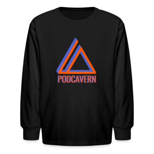 PodCavern Logo - Kids' Long Sleeve T-Shirt