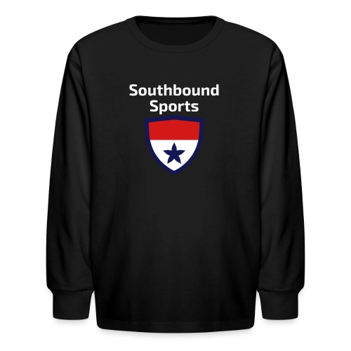 The Southbound Sports Shield Logo. - Kids' Long Sleeve T-Shirt