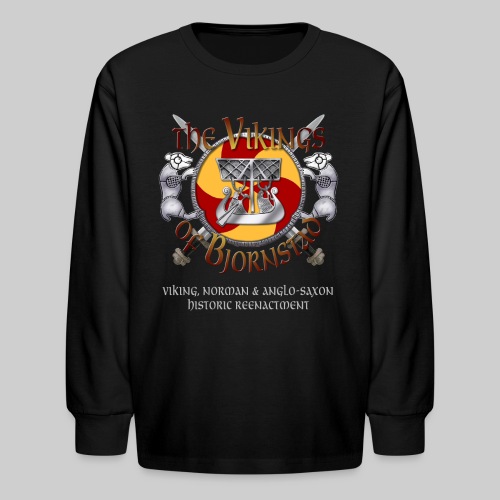 Vikings of Bjornstad Logo - Kids' Long Sleeve T-Shirt