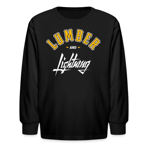 Lumber and Lightning - Kids' Long Sleeve T-Shirt