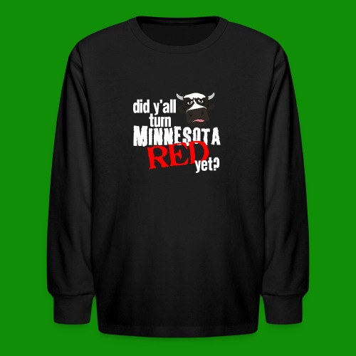 Turn Minnesota Red - Kids' Long Sleeve T-Shirt