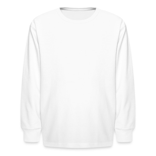 Weird Web Radio Official Logo Tilt White - Kids' Long Sleeve T-Shirt