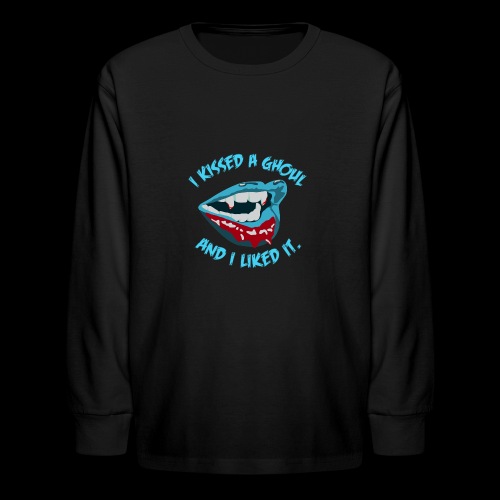 I Kissed a Ghoul - Kids' Long Sleeve T-Shirt
