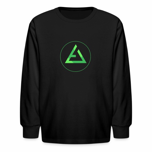 crypto logo branding - Kids' Long Sleeve T-Shirt