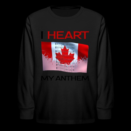 I heart my Anthem - Kids' Long Sleeve T-Shirt