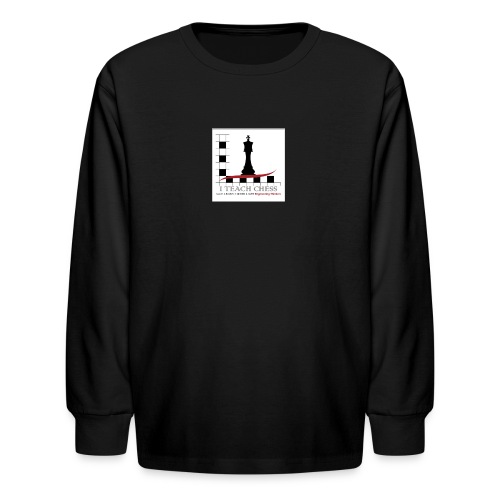 I Teach Chess Logo - Kids' Long Sleeve T-Shirt