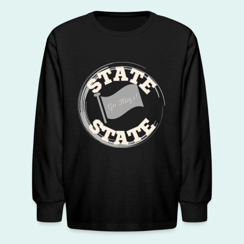 State state - Kids' Long Sleeve T-Shirt