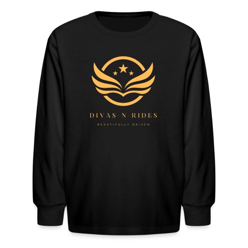 Divas N Rides Wings1 - Kids' Long Sleeve T-Shirt