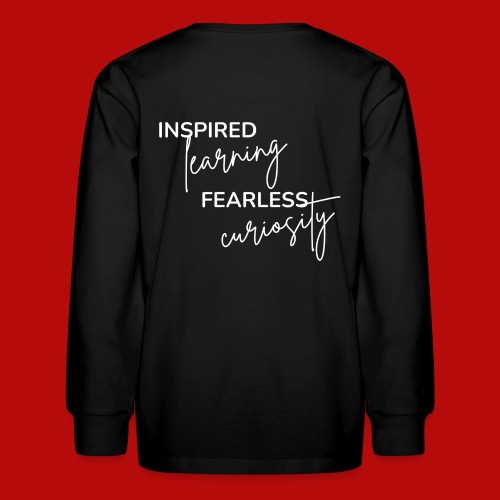 Inspired Learning Fearless Curiosity (Reversed) - Kids' Long Sleeve T-Shirt