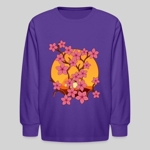 Cherry Blossoms - Kids' Long Sleeve T-Shirt