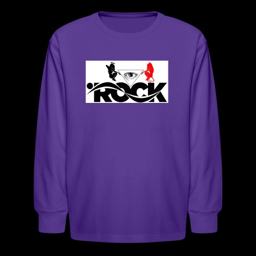 Eye Rock Devil Design - Kids' Long Sleeve T-Shirt