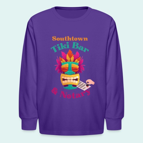 Southtown Tiki Bar and Notary - Kids' Long Sleeve T-Shirt