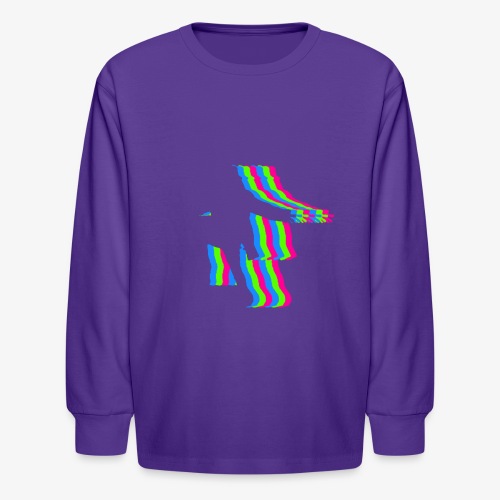 silhouette rainbow cut 1 - Kids' Long Sleeve T-Shirt