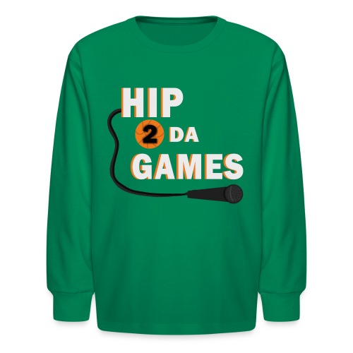 Hip 2 Da Games Alternate logo - Kids' Long Sleeve T-Shirt