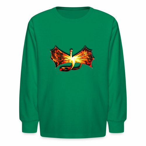 Flaming winged Serpent - Kids' Long Sleeve T-Shirt