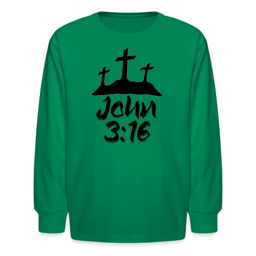 John 3:16 - Kids' Long Sleeve T-Shirt
