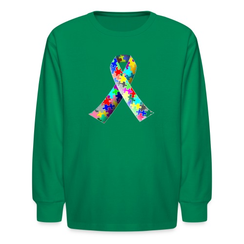 Autism Awareness ribbon Day - Kids' Long Sleeve T-Shirt