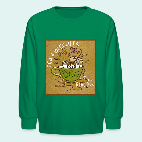 Tea and Biscuits - Kids' Long Sleeve T-Shirt