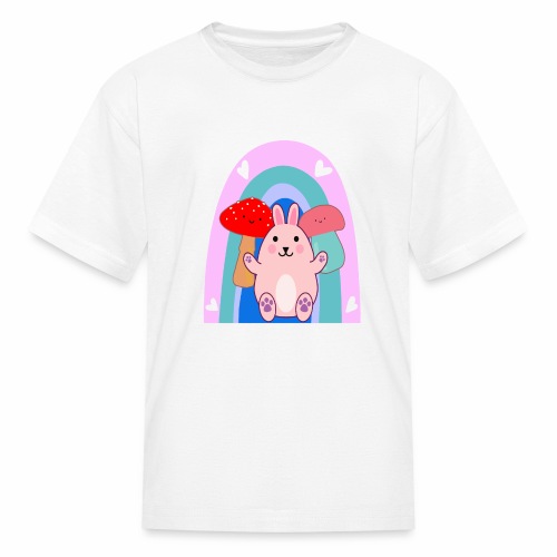 Easter Bunny Rabbit Mushroom Kawaii Anime LGBTQ - Kids' T-Shirt