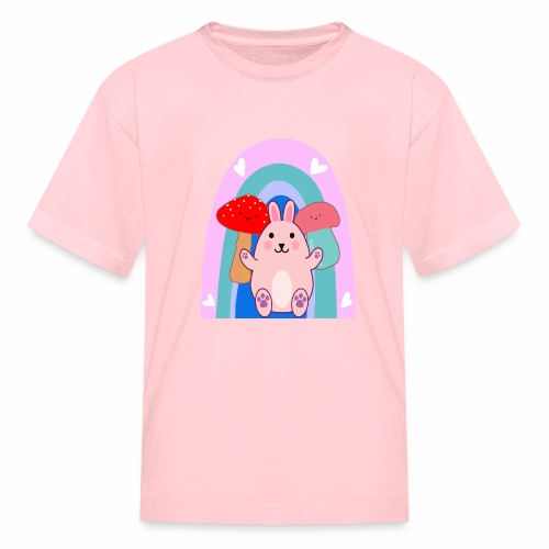 Easter Bunny Rabbit Mushroom Kawaii Anime LGBTQ - Kids' T-Shirt