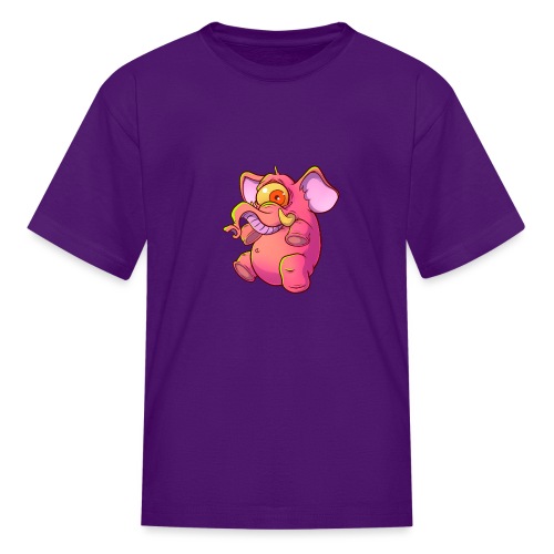 Pink elephant cyclops - Kids' T-Shirt