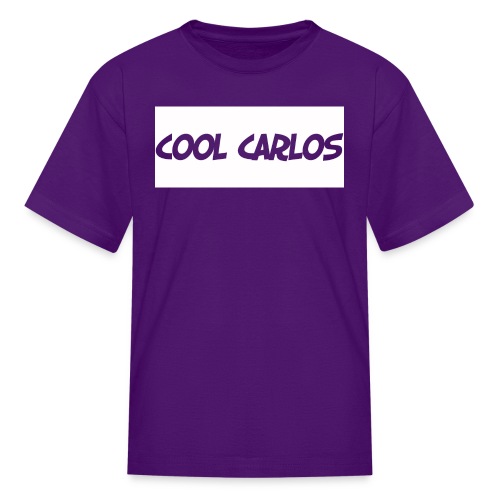 WHITE COOL CARLOS LOGO - Kids' T-Shirt