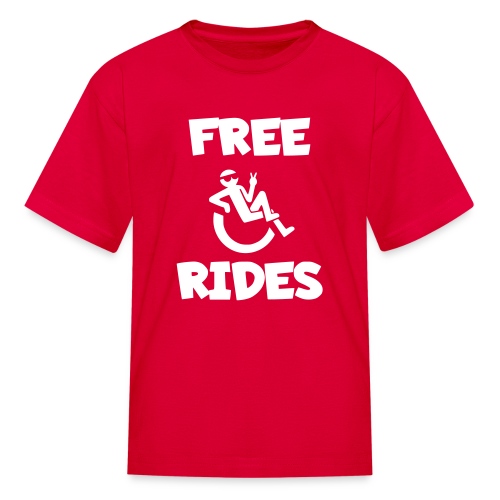 This wheelchair user gives free rides - Kids' T-Shirt