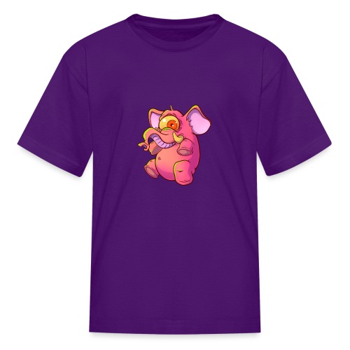Pink elephant cyclops - Kids' T-Shirt